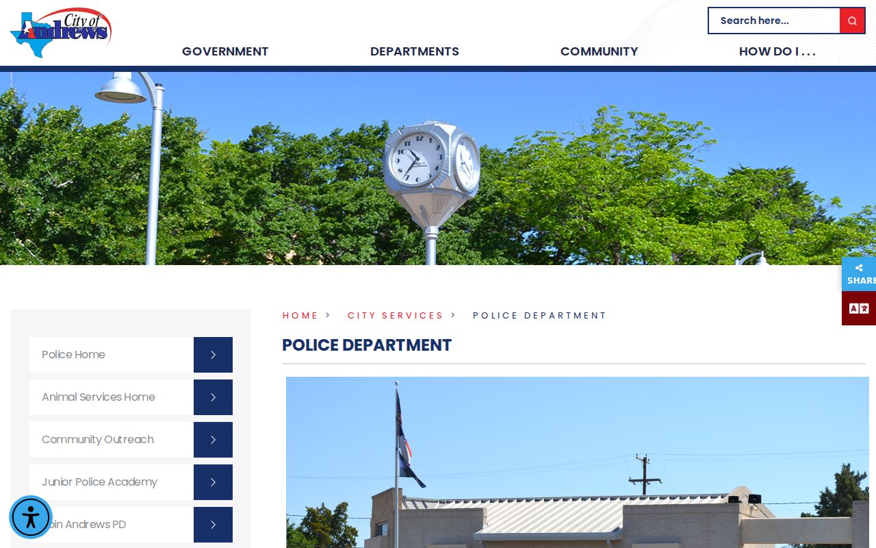 Andrews warrant records contact through the Andrews Police Department